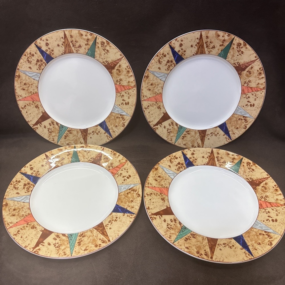 Christopher Stuart Optima Villa D'Este Salad Plates Lot of 4